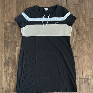 Calvin Klein Black and White Casual Dress
